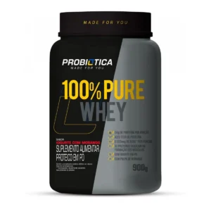 100% Pure Whey Sabor Iorgute Com Morango Com 900G Probiótica