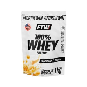 100% Whey Protein Ftw Sabor Sorvete De Baunilha Refil 1kg