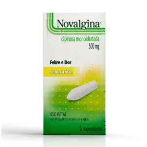 Analgésico Novalgina Supositório Infantil Com 5 Unidades