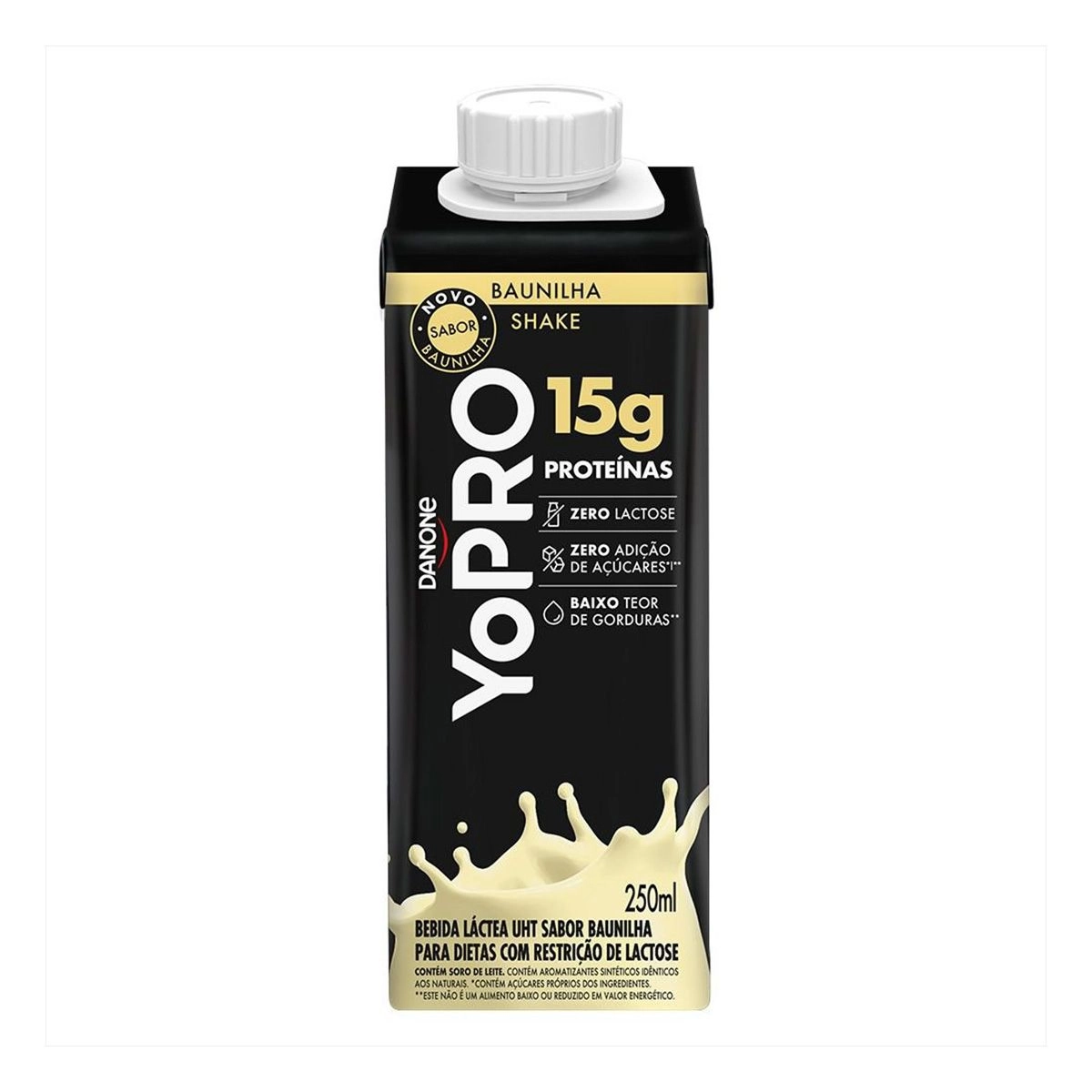 Bebida Láctea UHT Danone YoPRO Sabor Baunilha 15g de Proteínas 250ml