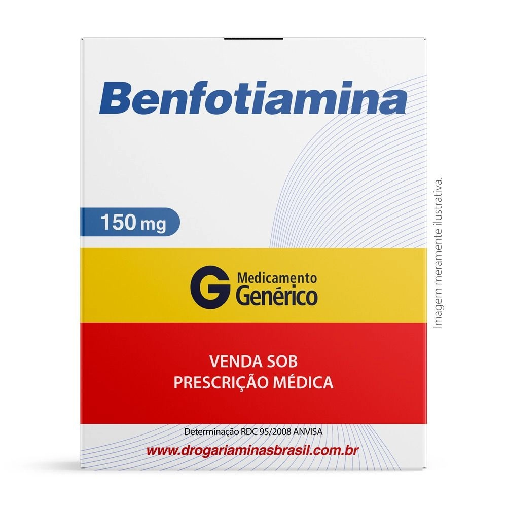 Benfotiamina 150mg Com 30 Comprimidos Revestidos