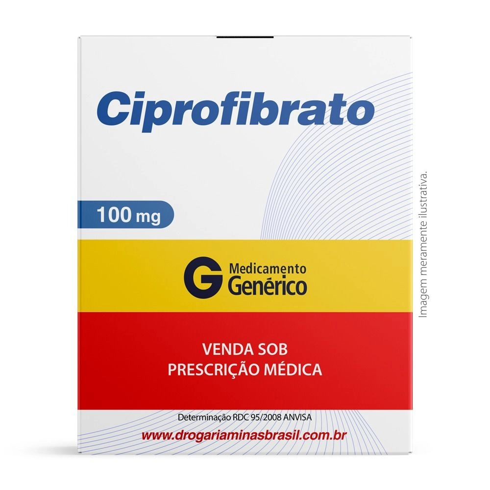 Ciprofibrato 100Mg Com 30 Comprimidos Genérico Medley