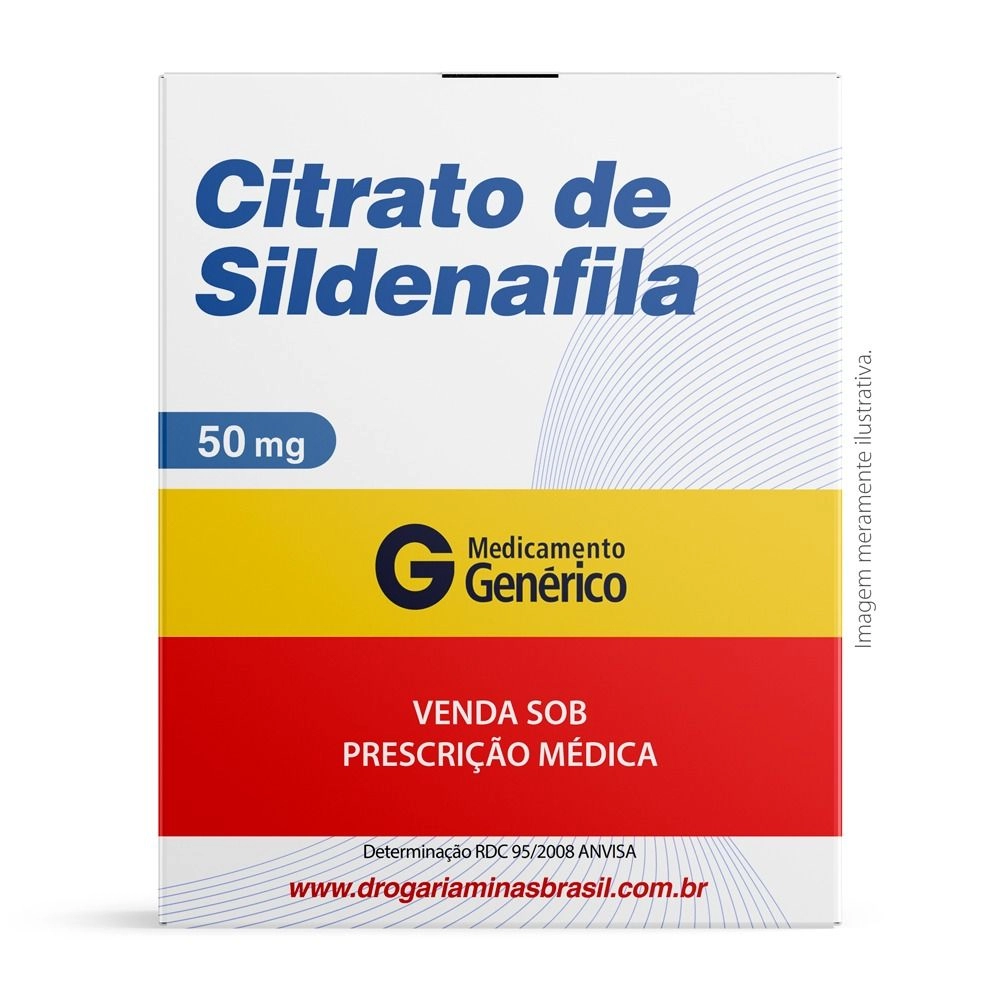 Citrato de Sildenafila 50mg Com 4 Comprimidos Genérico Germed