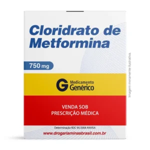 Cloridrato de Metformina 750 mg com 30 Comprimidos - Genérico Pratti