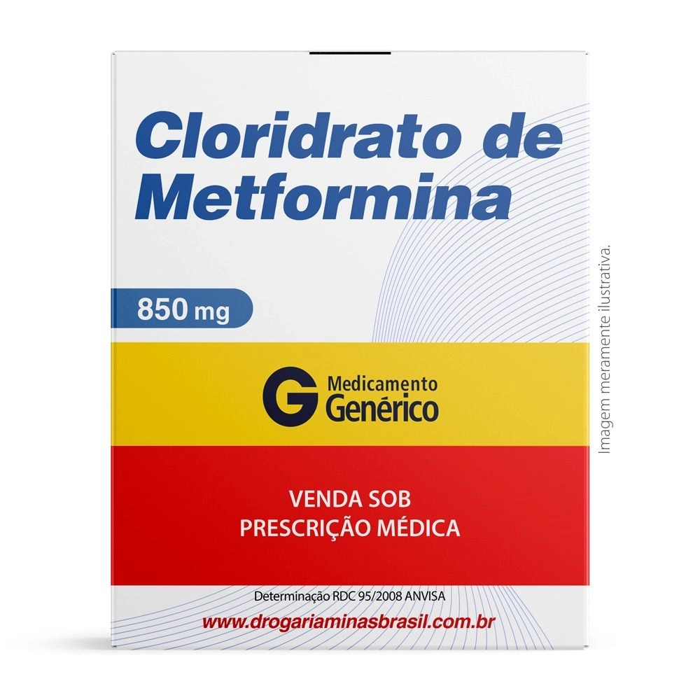 Cloridrato De Metformina 850mg 30 Comprimidos Genérico Vitamedic