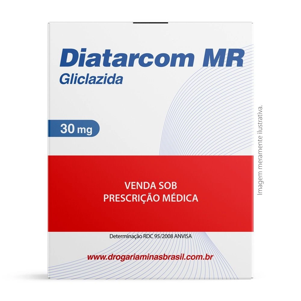 Diatarcom MR Gliclazida 30mg Com 60 Comprimidos Servier