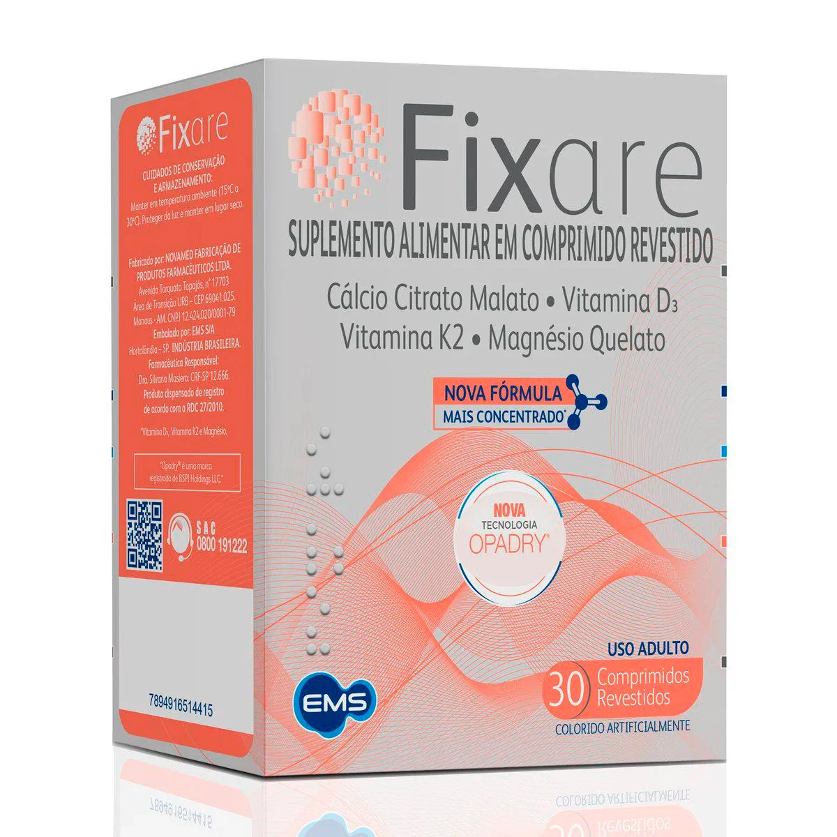 Fixare Com 30 Comprimidos