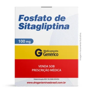 Fosfato de Sitagliptina 100mg Com 30 Comprimidos Genérico Ranbaxy
