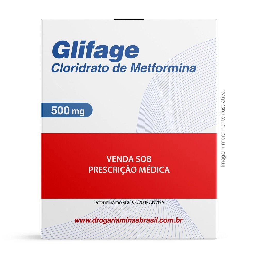 Glifage 500 Mg C/ 30 Comprimidos Revestidos