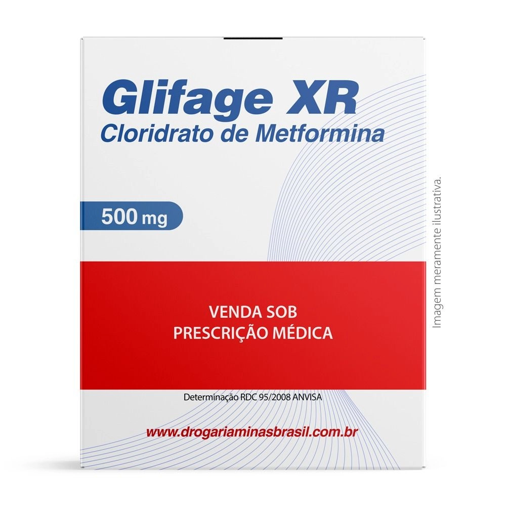 Glifage Xr 500 Mg C/ 30 Comprimidos Revestidos