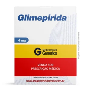 Glimepirida 4Mg Genérico Eurofarma Com 30 Comprimidos
