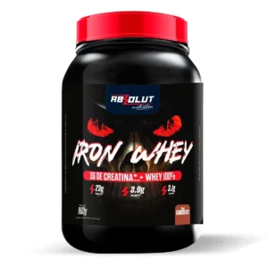 Iron Whey Sabor Chocolate Com 900G Absolut Nutrition