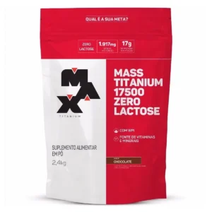 Mass Titanium 17500 Sabor Chocolate 2,4kg Max Titanium
