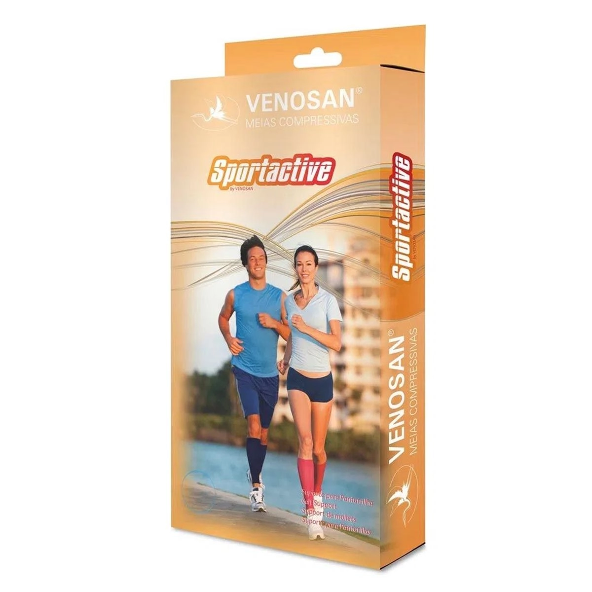 Meia Venosan SportActive 20-30 mmHg BD Preta X-Grande