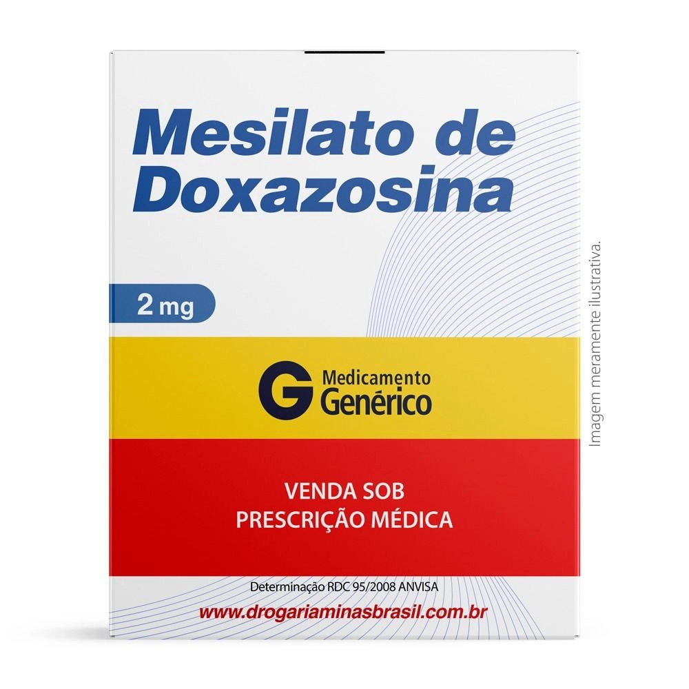 Mesilato De Doxazosina 2Mg Com 30 Comprimidos Genérico Sandoz