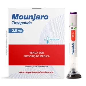 Mounjaro Tirzepatida 2,5mg Solução Injetável 0,5ml + 4 Canetas Aplicadoras