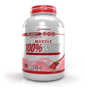 Muscle 100% Whey Sabor Morango 900g Muscle HD