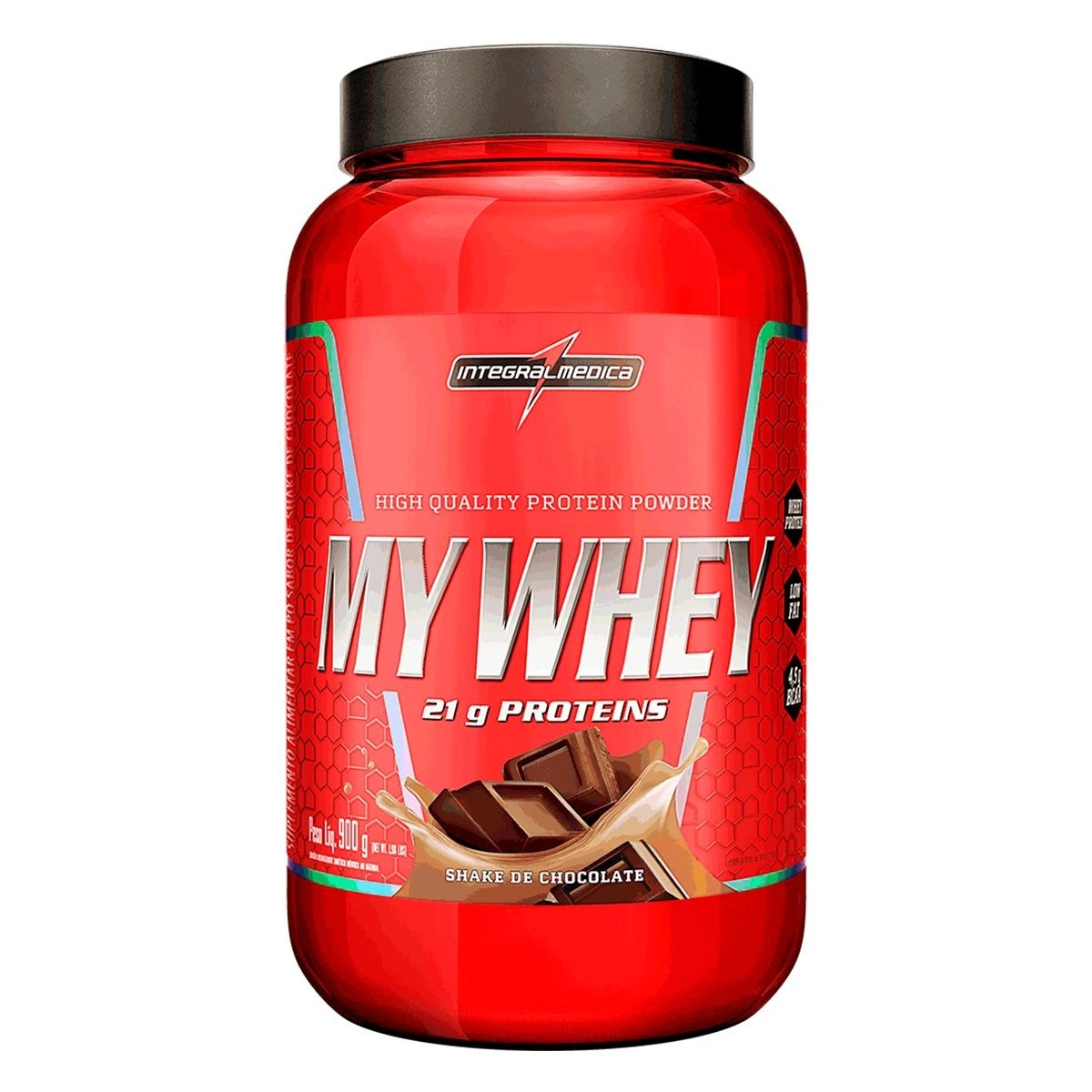 My Whey Sabor Shake de Chocolate Com 900g Integralmédica