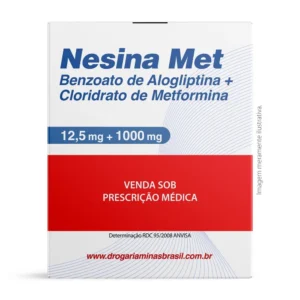 Nesina Benzoato de Alogliptina 12,5mg e Cloridrato de Metformina 1000mg Com 60 Comprimidos