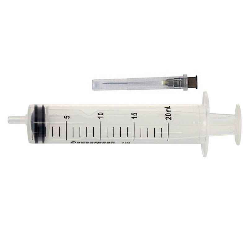 Seringa 20ml Descartável Com Agulha 01 Unidade
