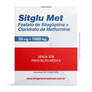 Sitglu Met Cloridrato de Metformina 1000mg Fosfato de Sitagliptina 50mg Com 56 Comprimidos Brace Pharma