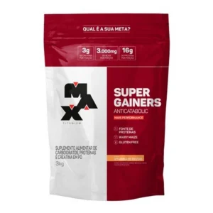 Super Gainers Anticatabolic Sabor Vitamina de Frutas 3kg Max Titanium