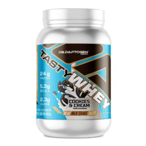 Tasty Whey Sabor Cookies e Cream Com 900g Adaptogen