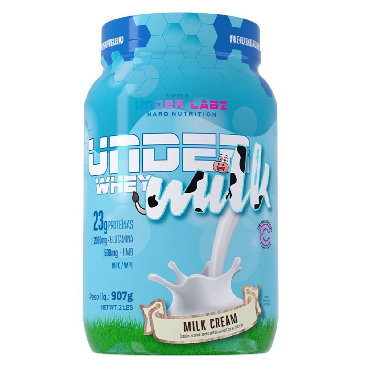 Under Milk Whey Sabor Milk Cream Com 907g Under Labz
