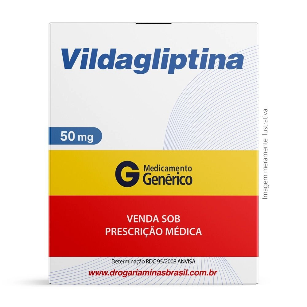 Vildagliptina 50mg Com 60 comprimidos Genérico Althaia
