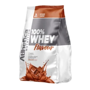Whey 100% Flavour Chocolate Pacote 900g Atlhetica Nutrition