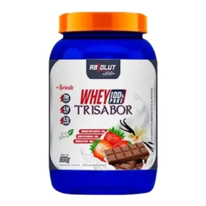 Whey 100% Pure Trisabor Morango Com Chantilly, Sorvete De Baunilha, Chocolate Belga Com 3 Pacotes de 300G Cada Absolut Nutrition