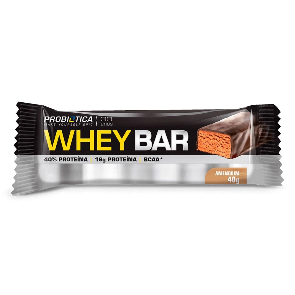 Whey Bar Probiótica Sabor Amendoim 40g
