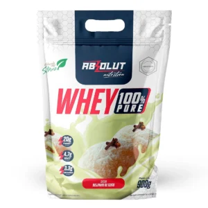 Whey Concentrado 100% Pure Sabor Beijinho de Coco 900g Refil Absolut Nutrition