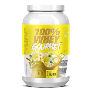 Whey Gourmet 100% Protein Health Labs Sabor Baunilha 900g