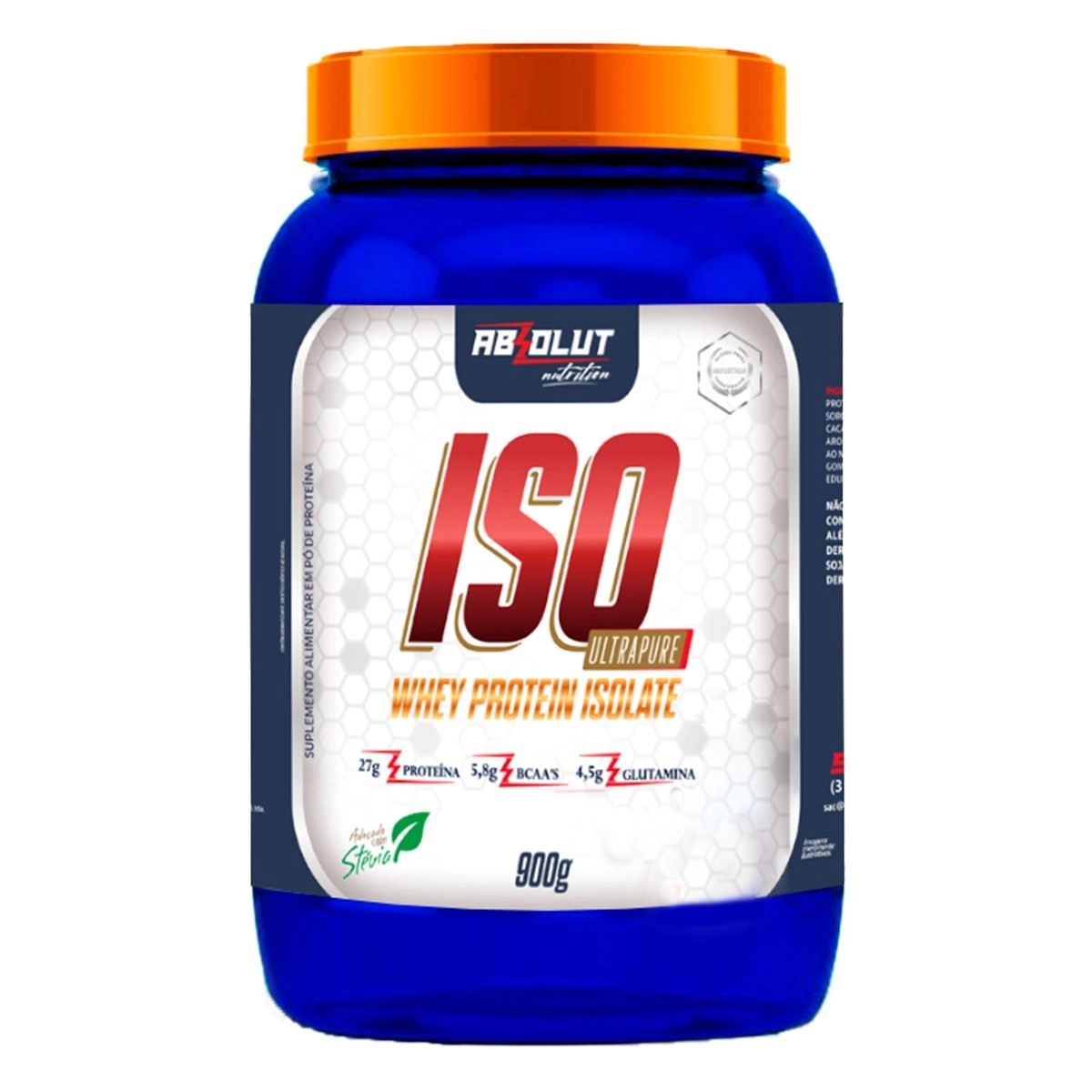 Whey Protein Isolado Iso Ultrapure Sabor Cookies e Cream 900g Absolut Nutrition