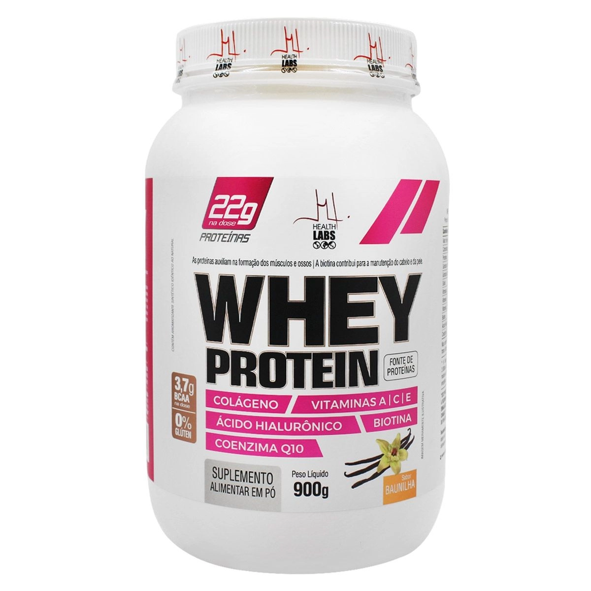 Whey Protein Sabor Baunilha 900G Health Labs